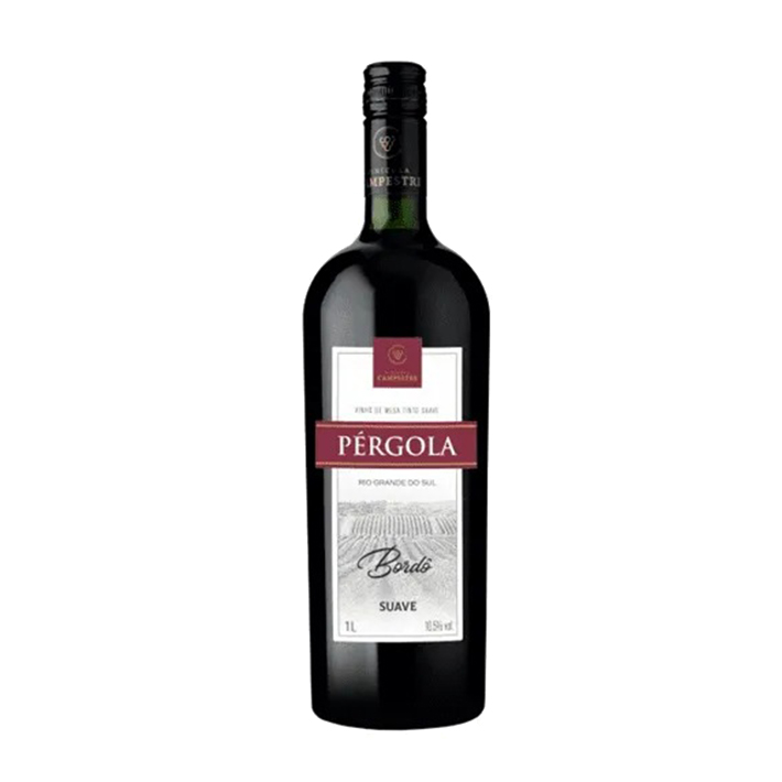 Vinho Tinto Suave Bordô Pérgola 1 LT